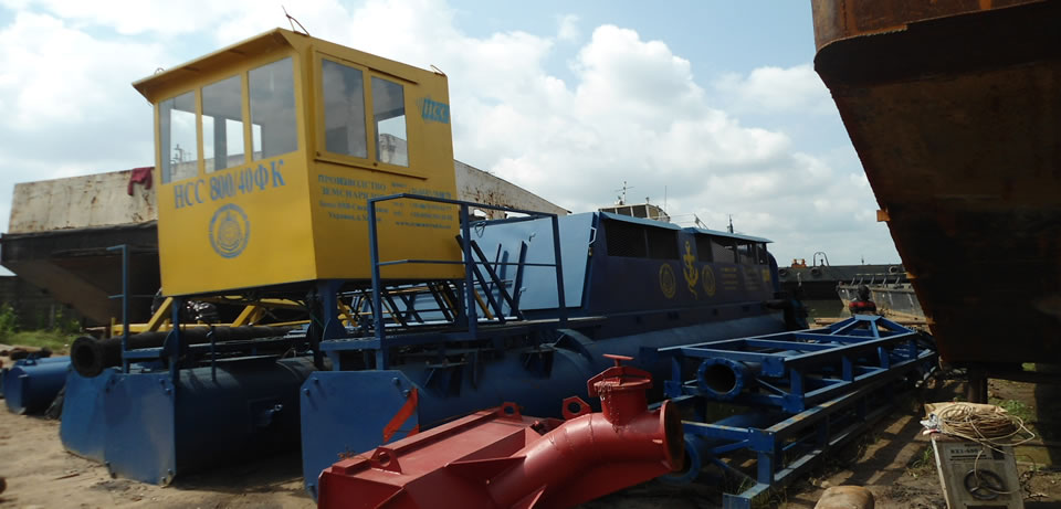 Reassembling of new dredge