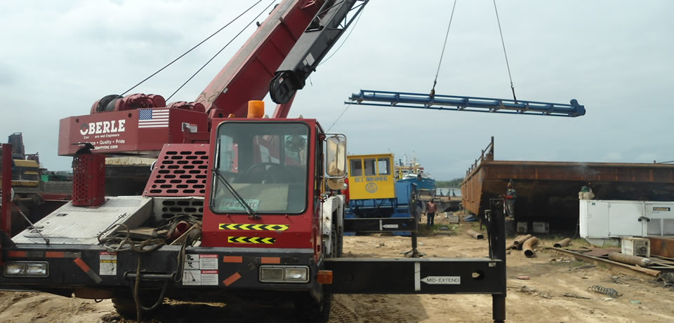 Assembling of new dredge